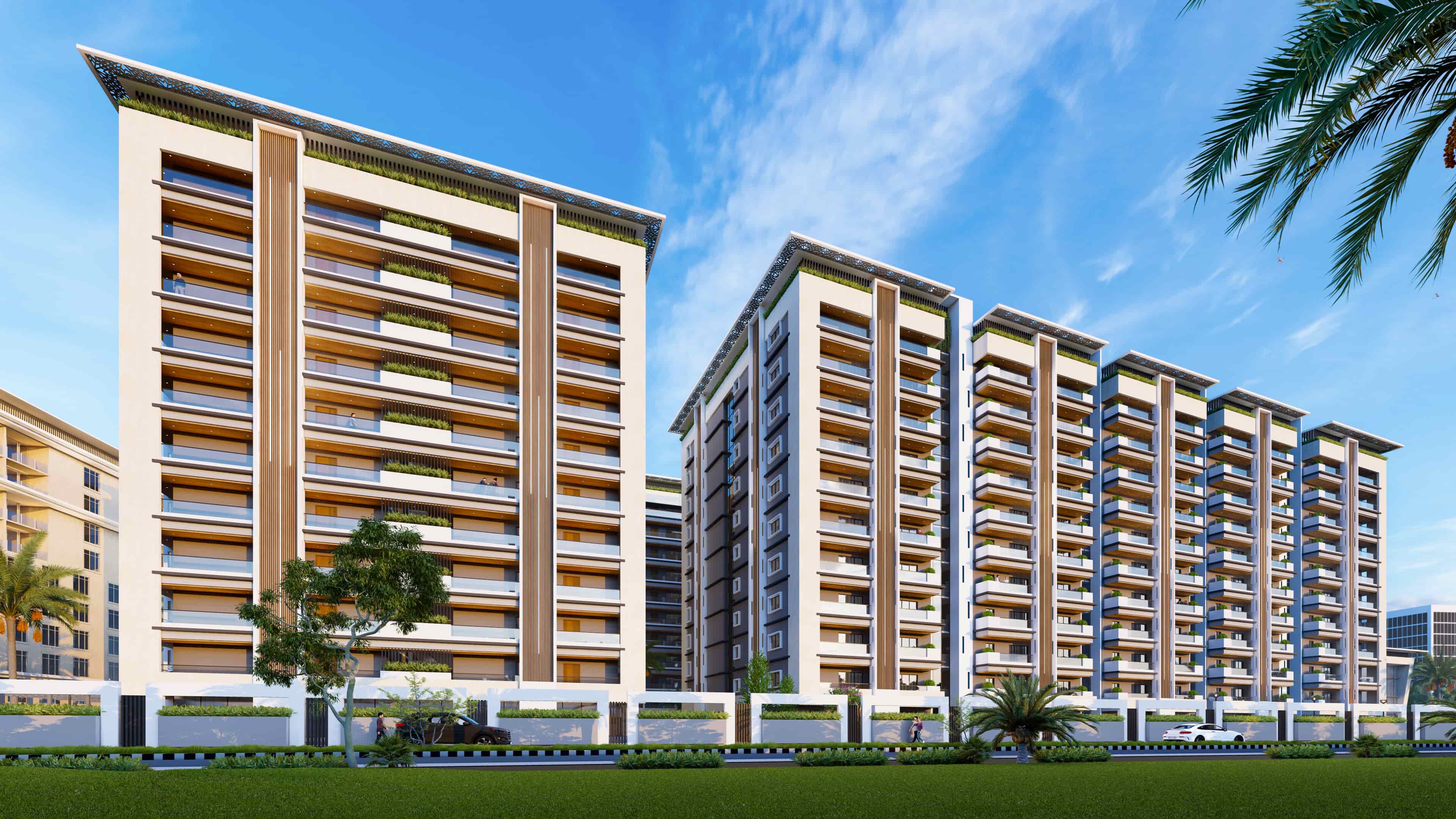 Gurikar Architects, in collaboration with Realarch Studio, present Skyline Apartment, the largest project in Shimoga.