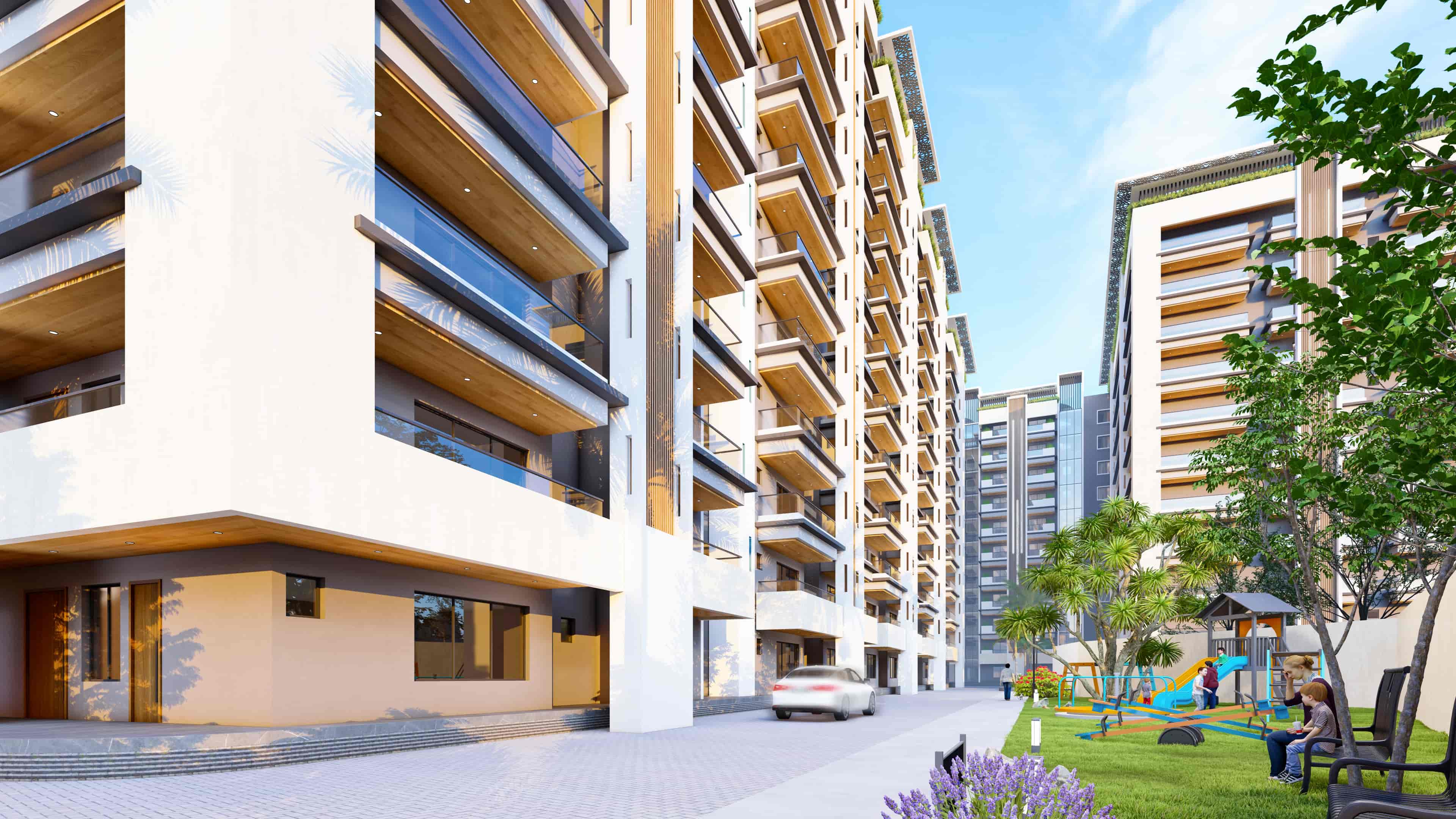 Gurikar Architects, in collaboration with Realarch Studio, present Skyline Apartment, the largest project in Shimoga.