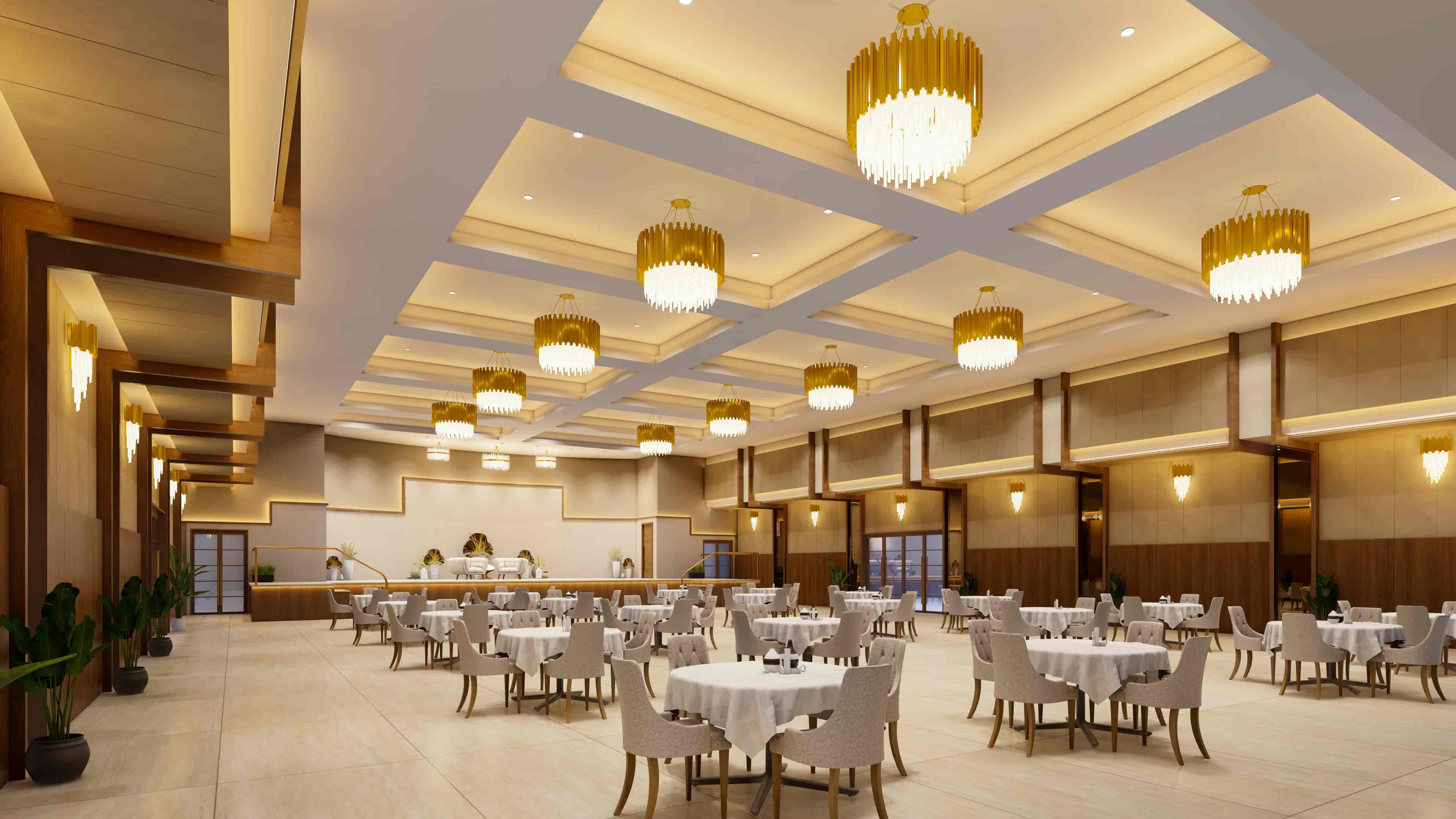 A grand venue envisioned for celebration and memorable moments, visualized by Realarch Studio to reflect its elegance and festive spirit.