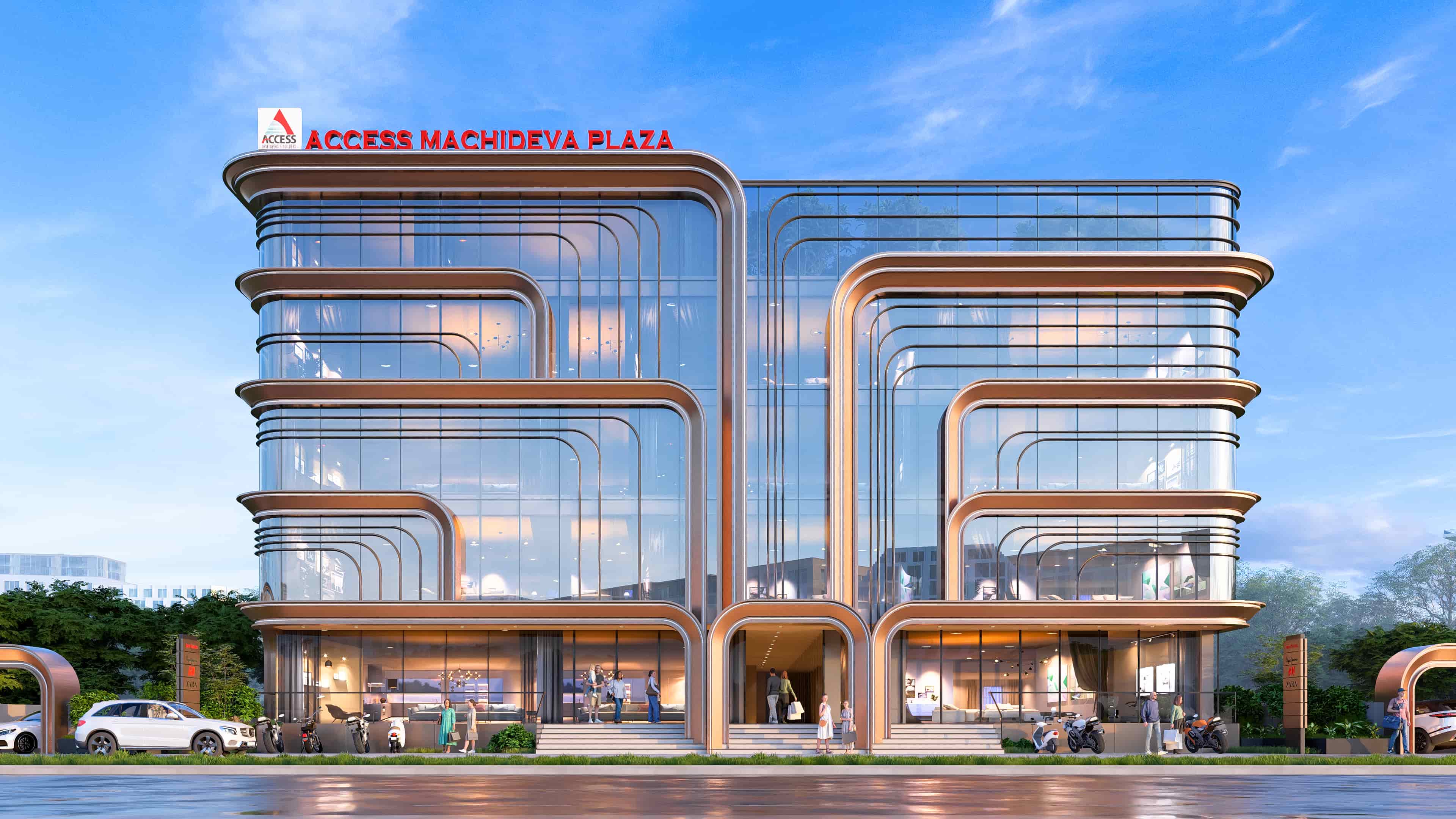 Commercial designs, visualized by Realarch Studio, reflects a strong architectural identity shaped for today’s dynamic business world.