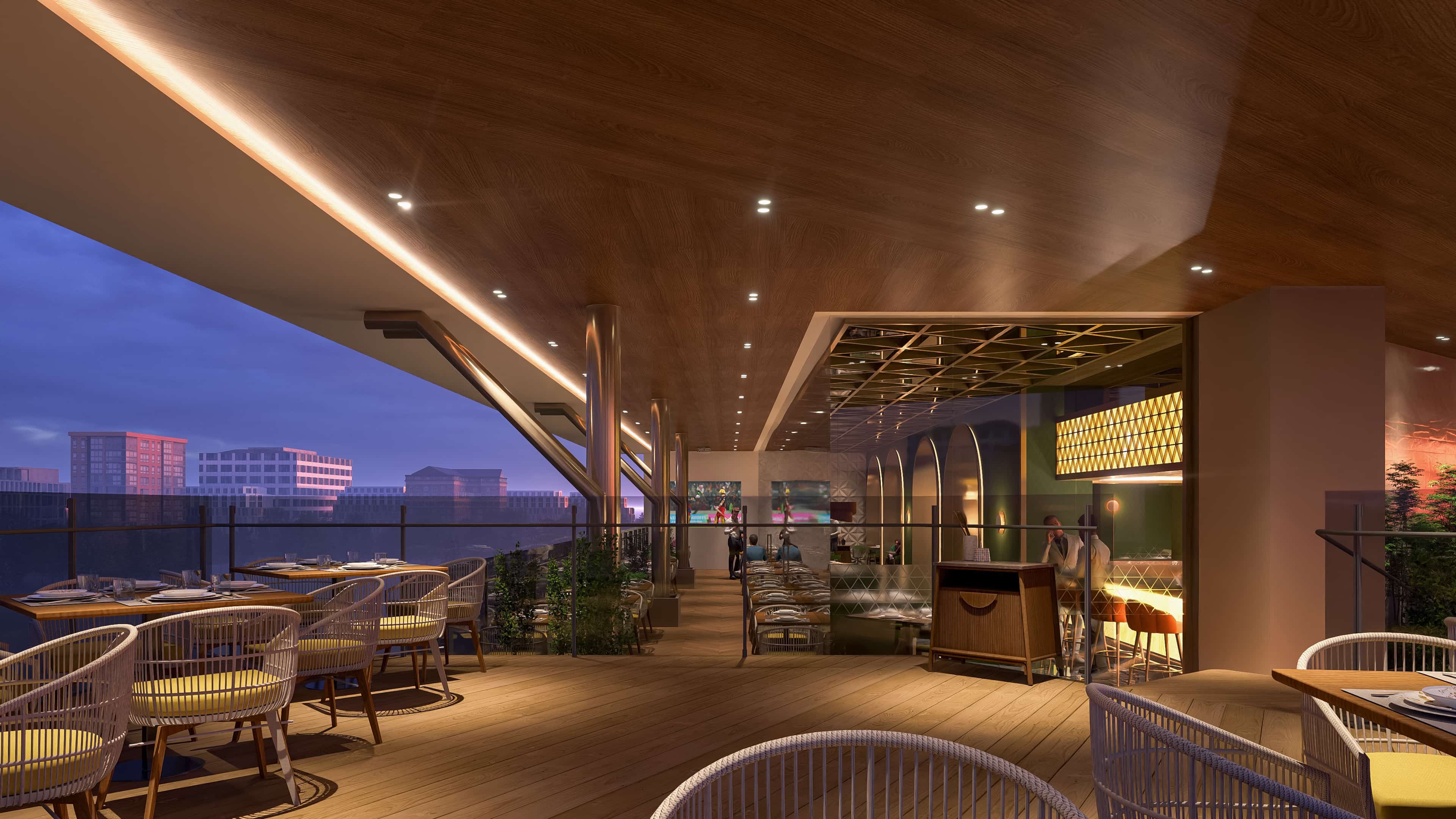 This is crafted as an elegant blend of ambiance and artistry, visualized by Realarch Studio to capture its luxurious mood, refined detailing, and immersive dining experience.