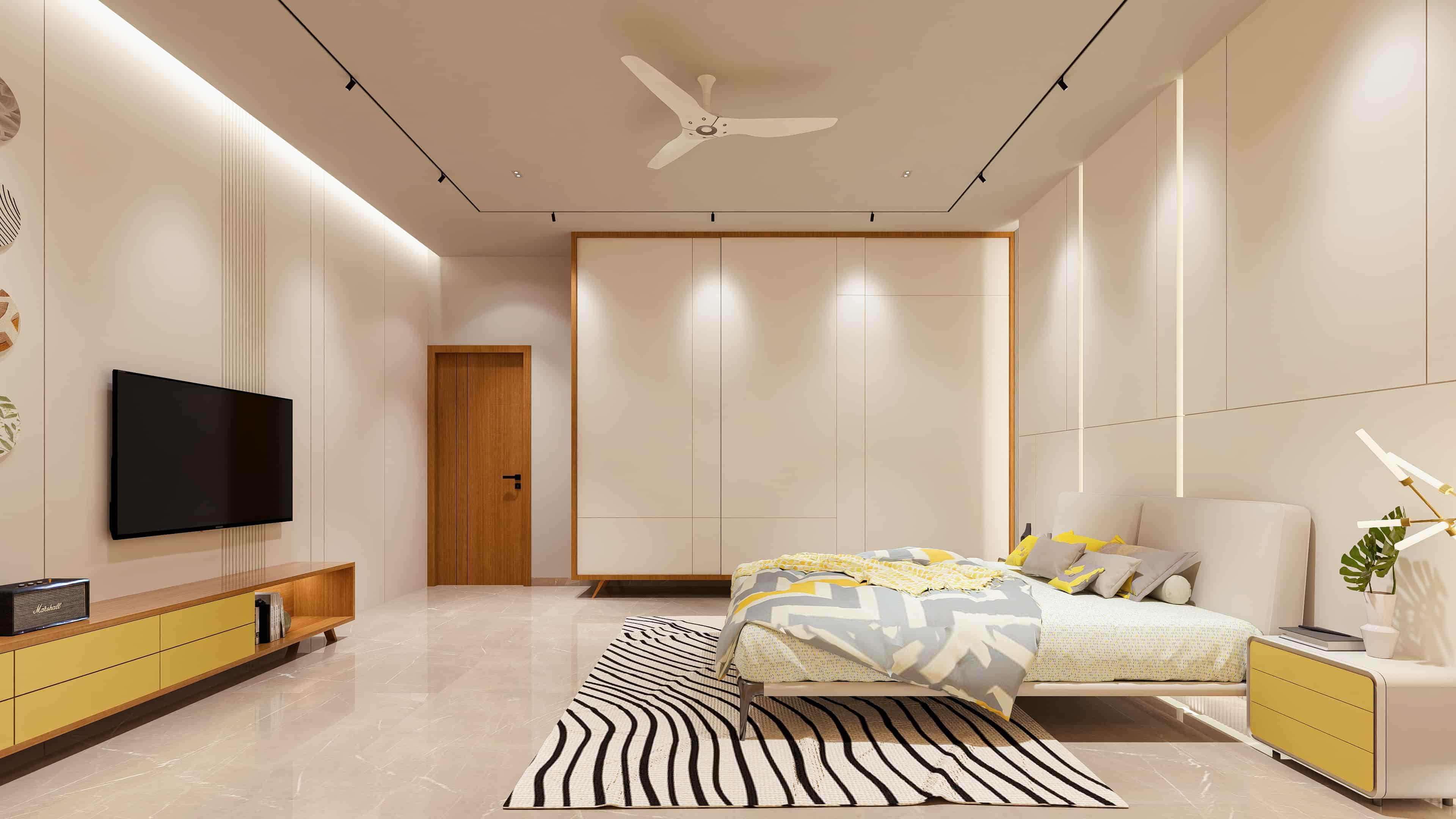 Delve into modern residence interiors visualized by realarch studio, that fuse visionary design with the warmth of home.