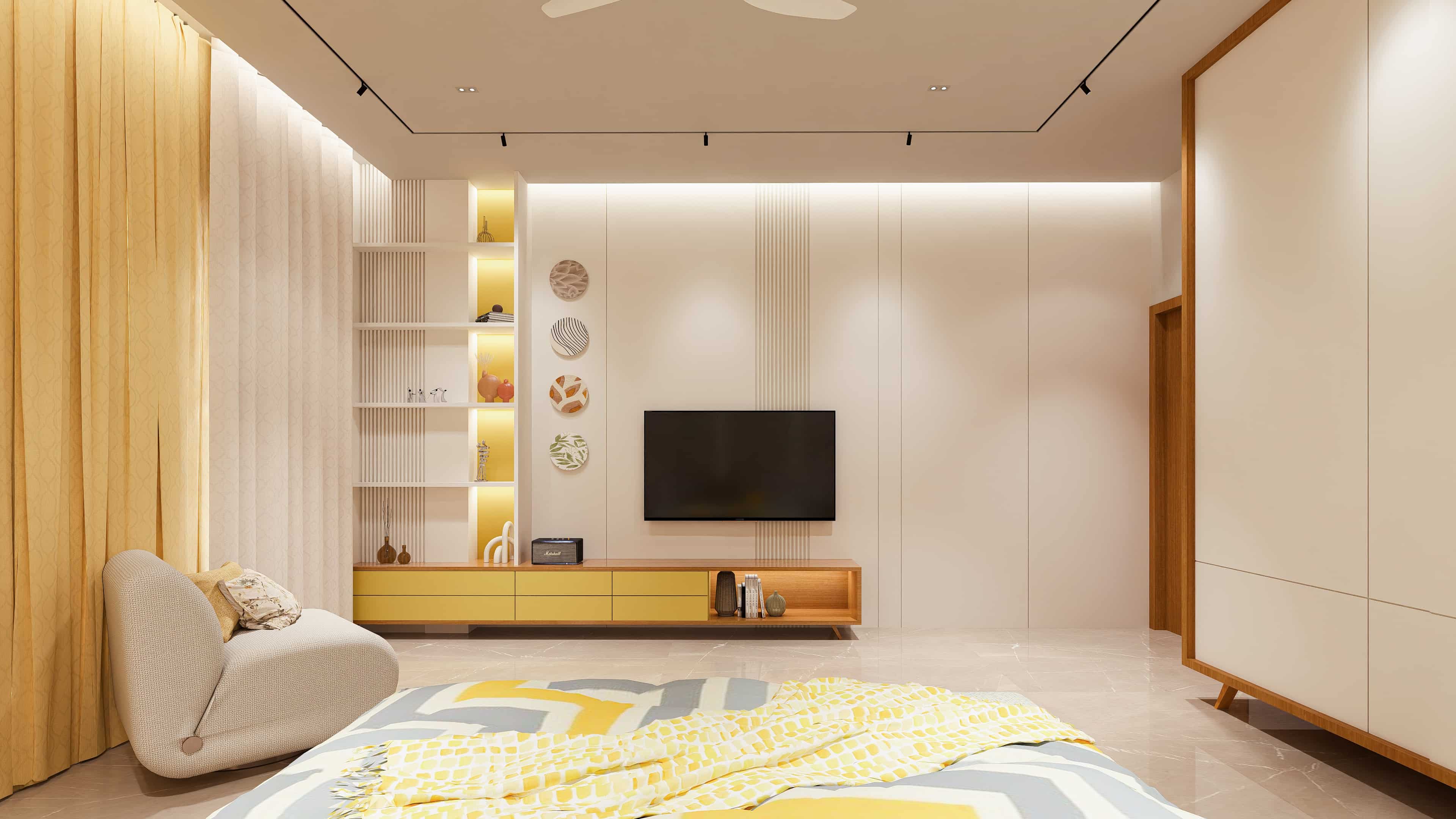 Delve into modern residence interiors visualized by realarch studio, that fuse visionary design with the warmth of home.