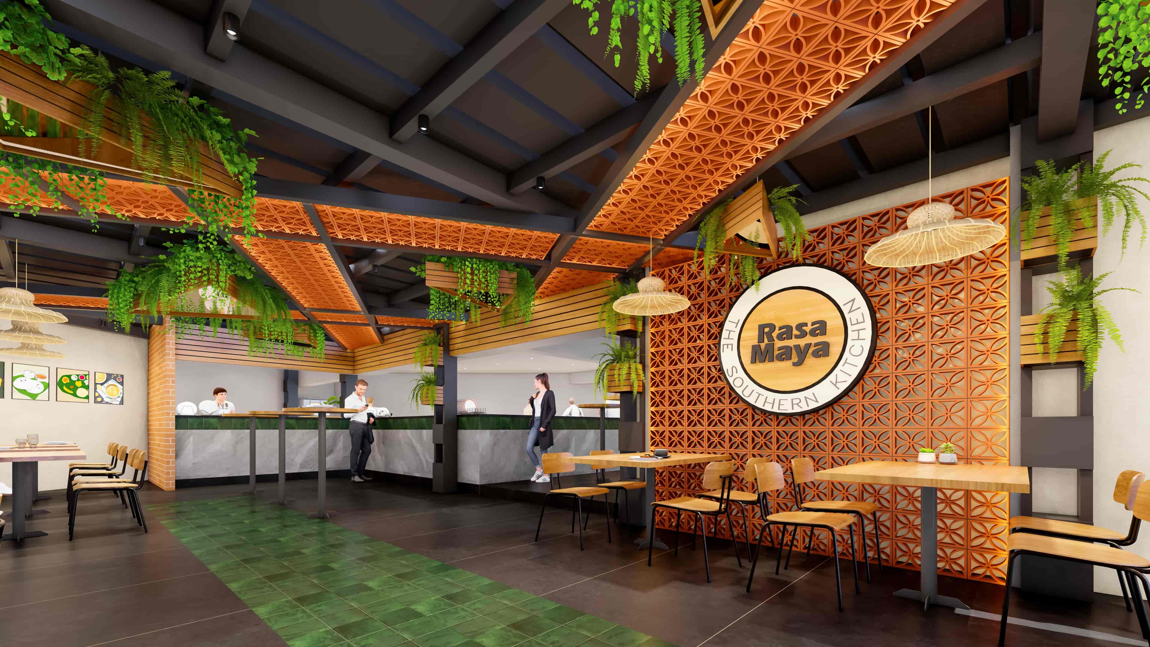 Embracing a traditional character with earthy materials and intricate detailing, visualized by Realarch Studio.