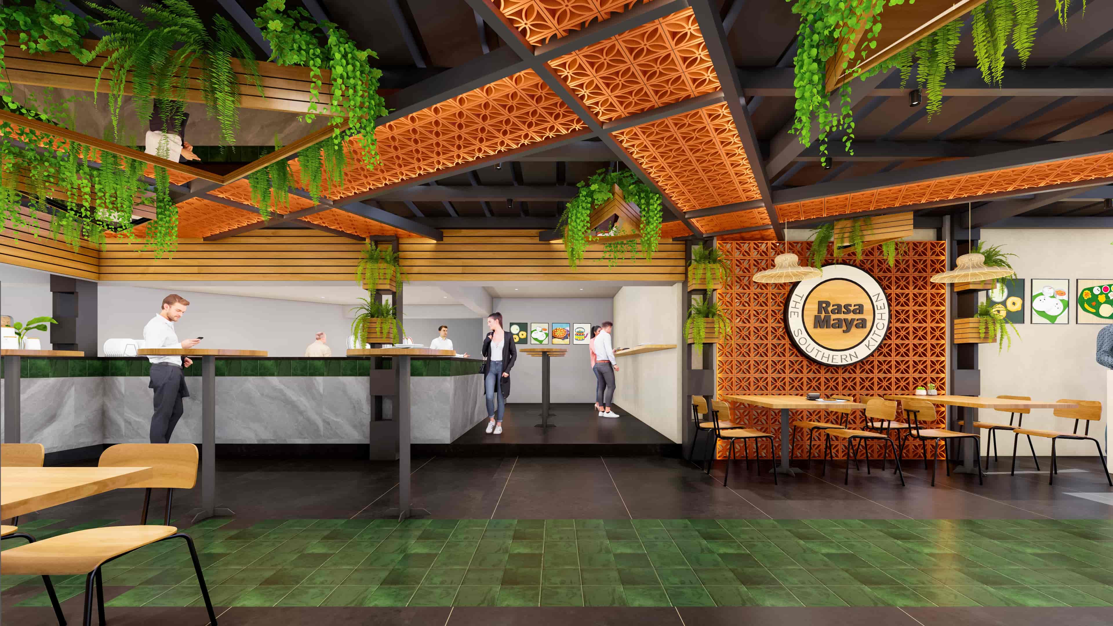 Embracing a traditional character with earthy materials and intricate detailing, visualized by Realarch Studio.