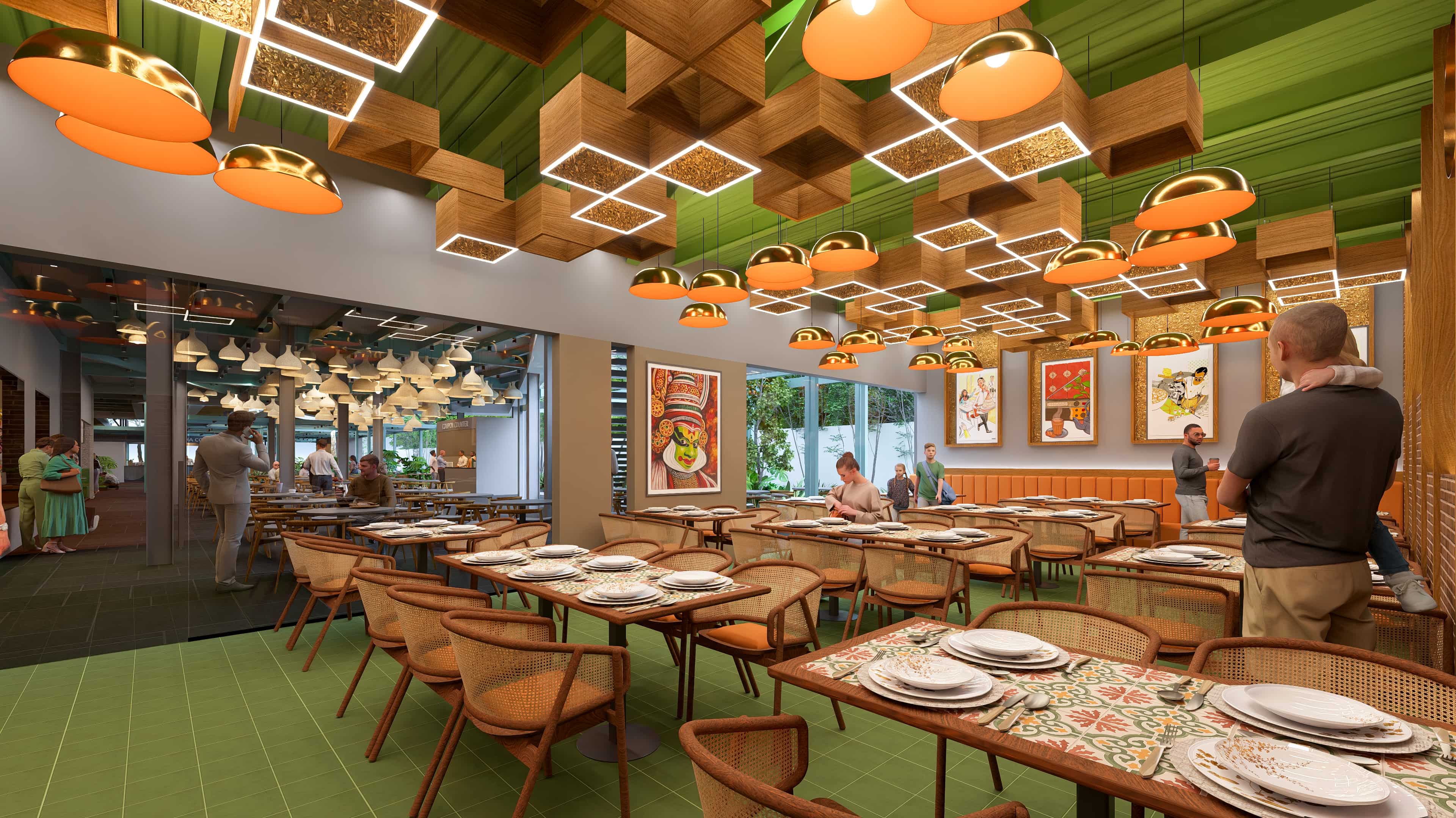 Embracing a traditional character with earthy materials and intricate detailing, visualized by Realarch Studio.