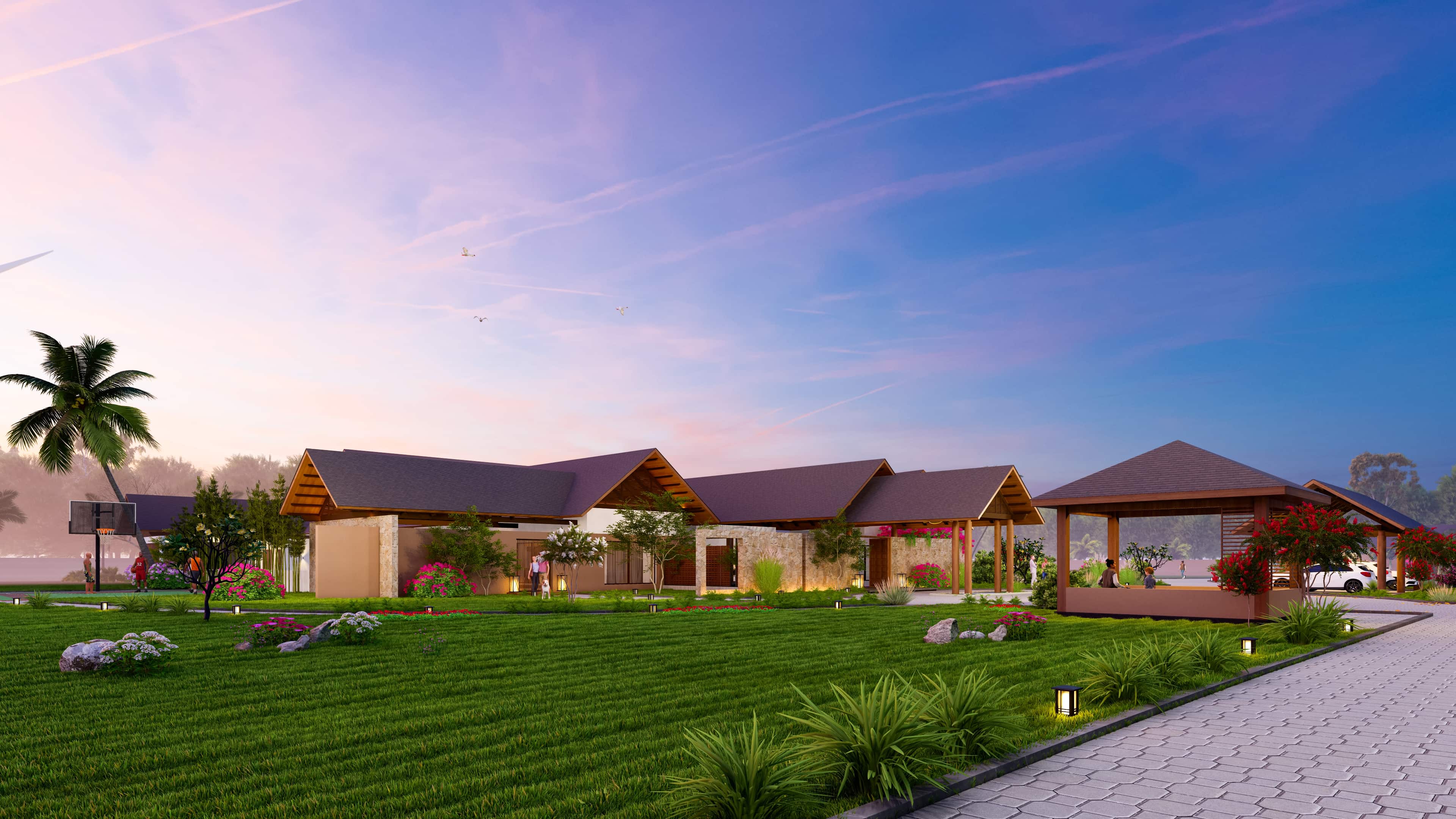 Retreat envisioned by Realarch Studio, as a peaceful hideaway that balances nature’s calm with timeless architectural elegance.