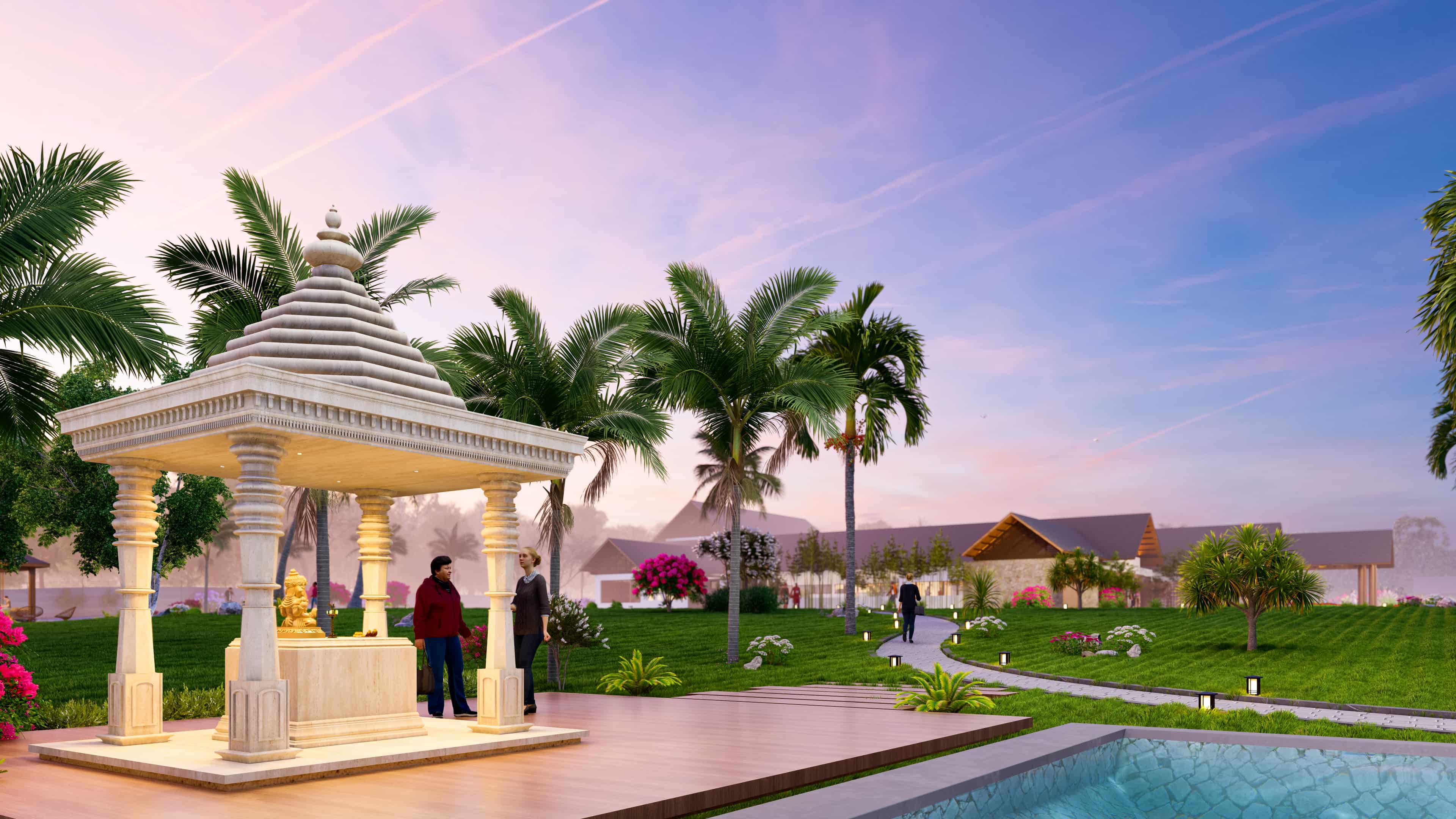 Retreat envisioned by Realarch Studio, as a peaceful hideaway that balances nature’s calm with timeless architectural elegance.