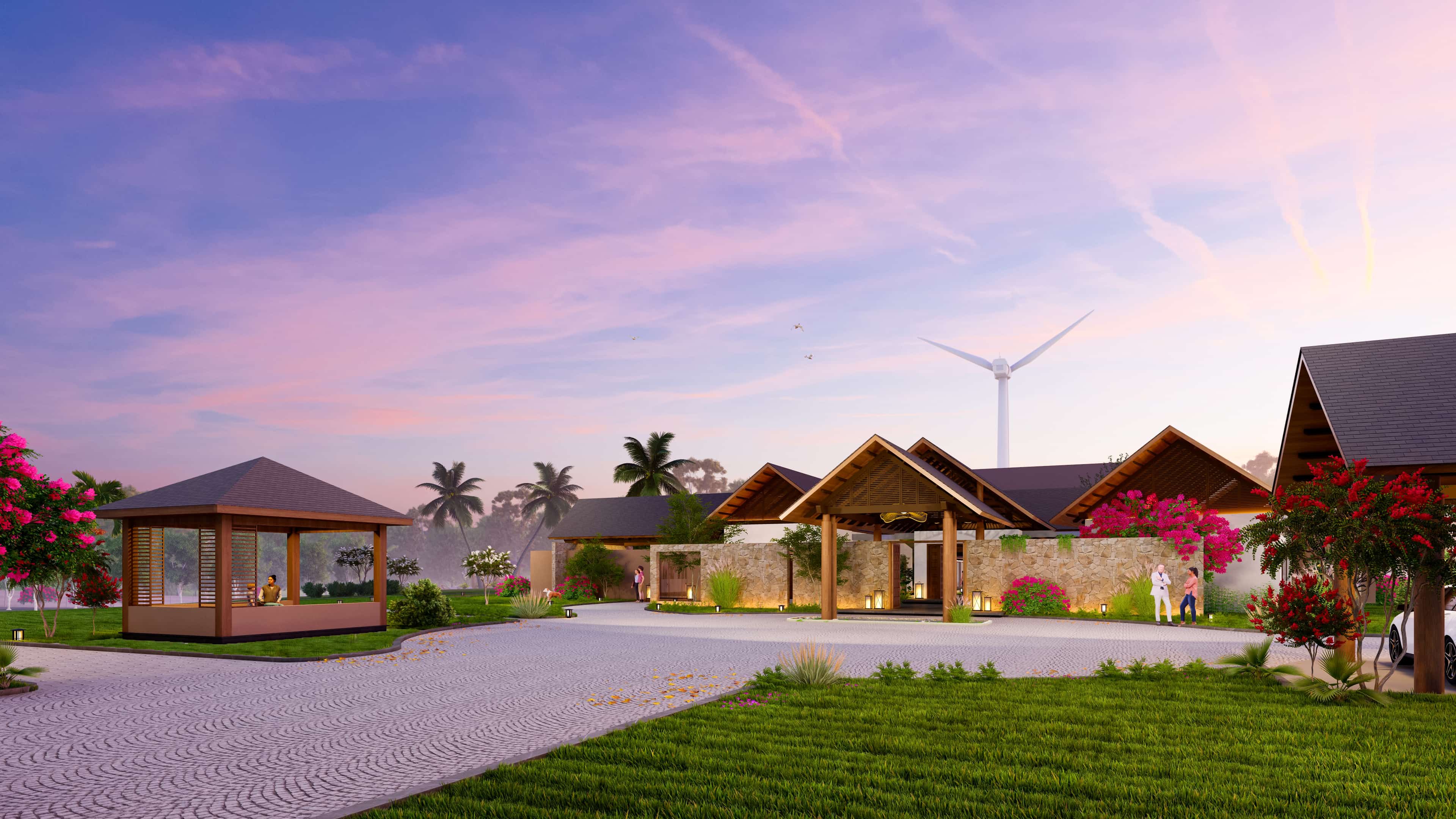 Retreat envisioned by Realarch Studio, as a peaceful hideaway that balances nature’s calm with timeless architectural elegance.