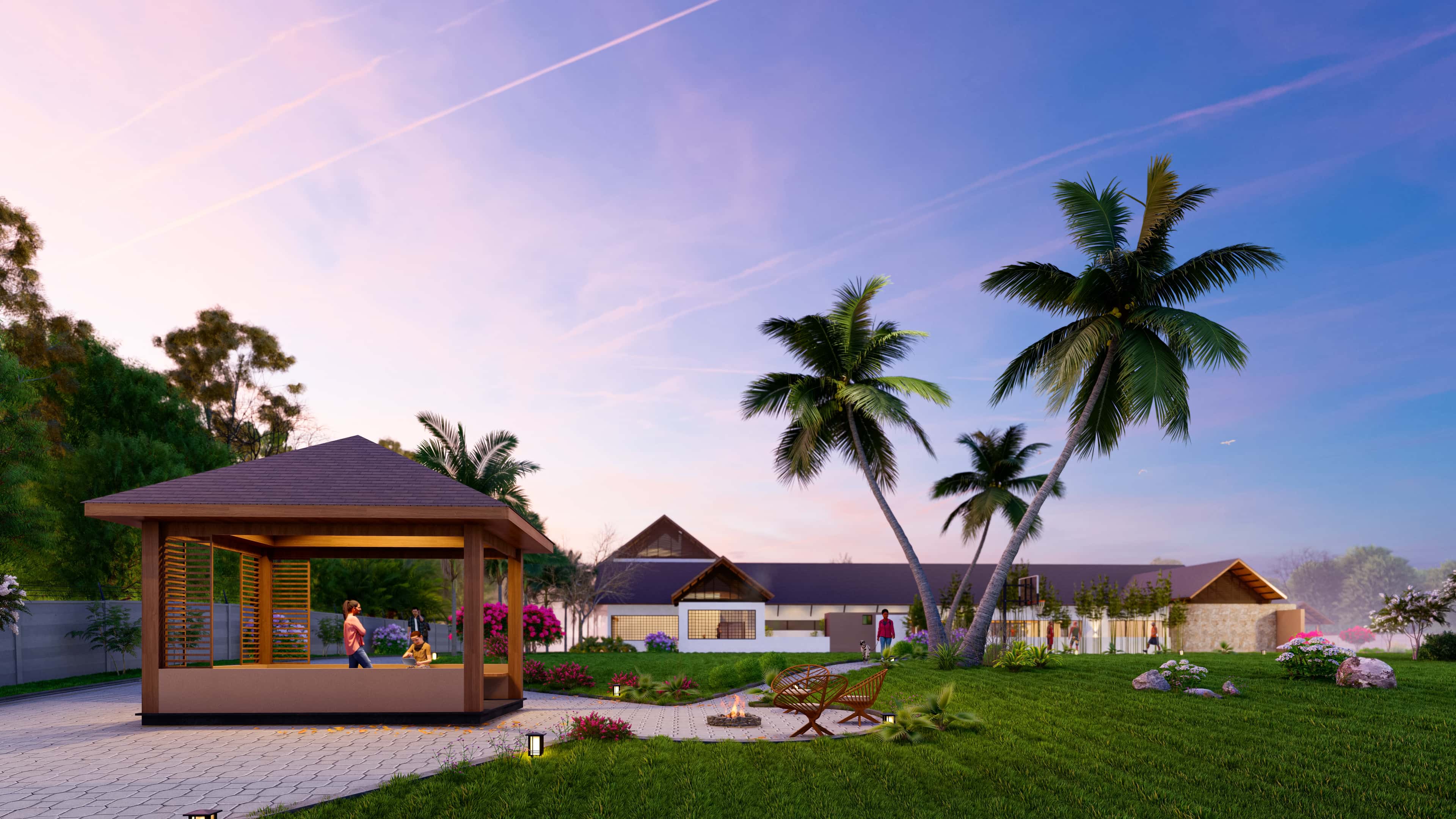 Retreat envisioned by Realarch Studio, as a peaceful hideaway that balances nature’s calm with timeless architectural elegance.