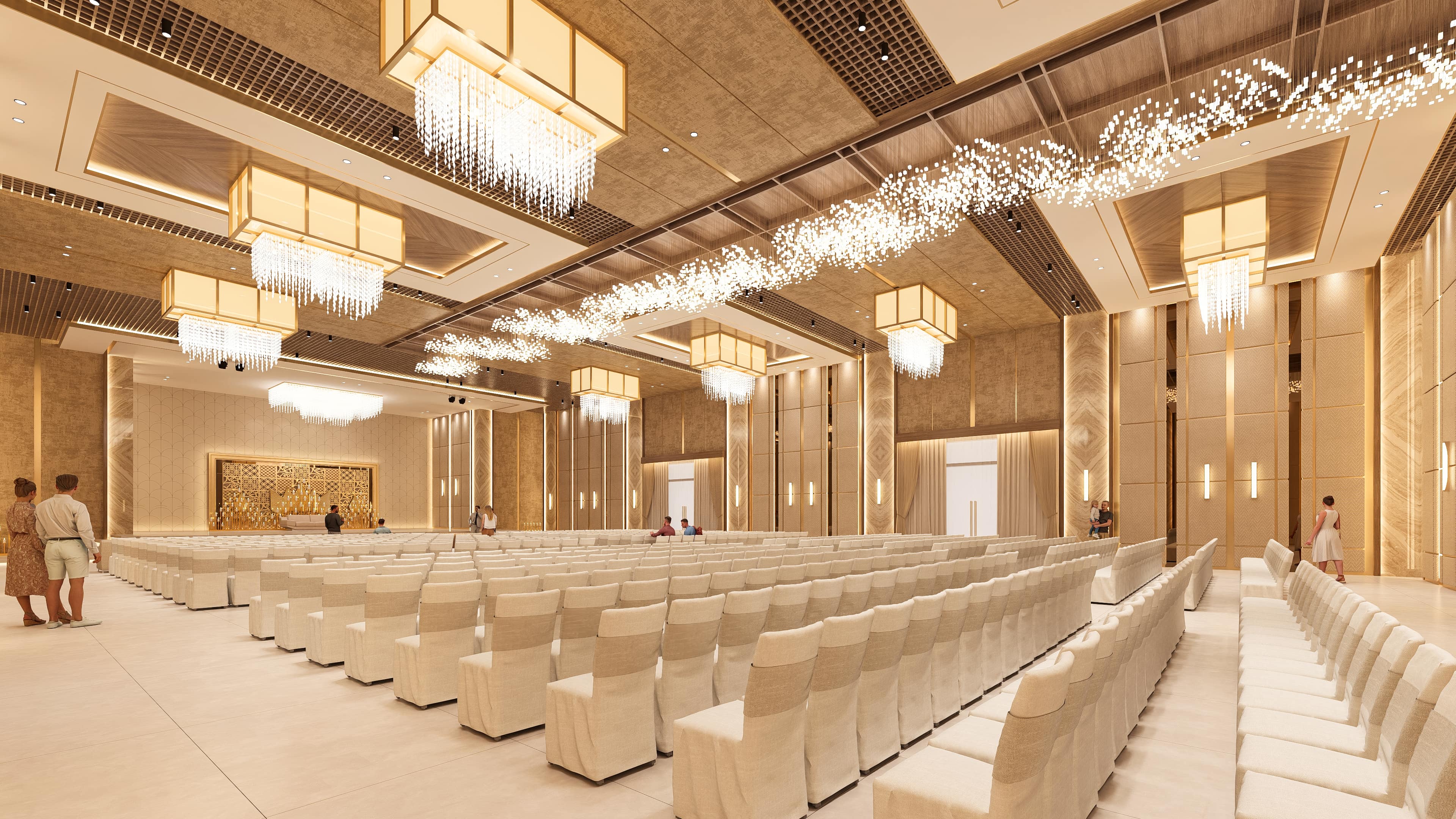 A grand venue envisioned for celebration and memorable moments, visualized by Realarch Studio to reflect its elegance and festive spirit.