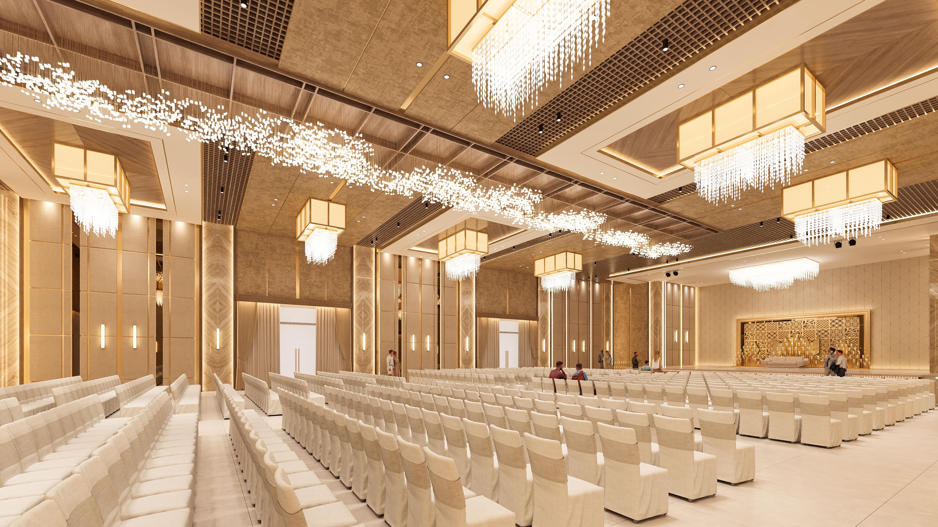 A grand venue envisioned for celebration and memorable moments, visualized by Realarch Studio to reflect its elegance and festive spirit.