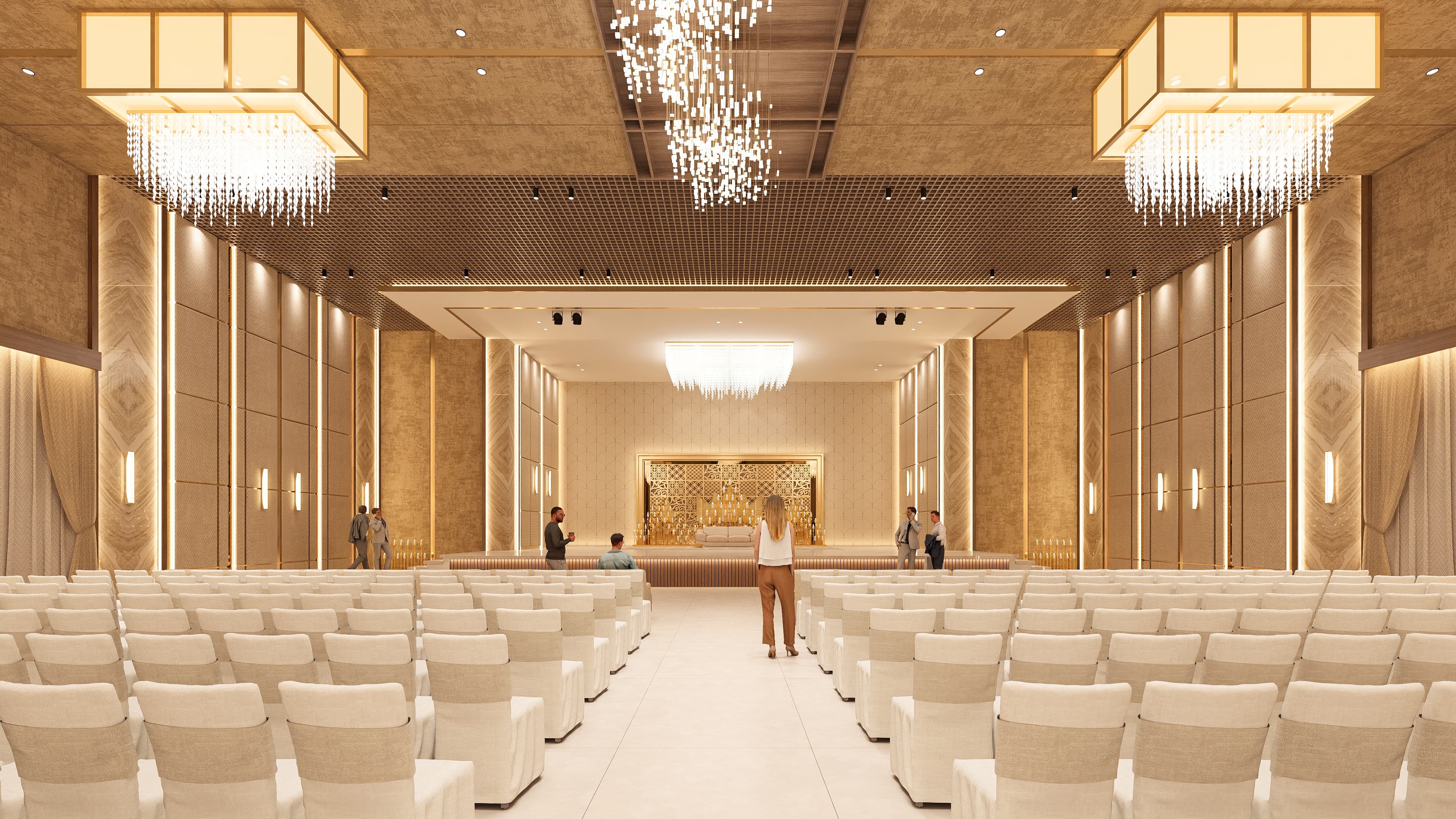 A grand venue envisioned for celebration and memorable moments, visualized by Realarch Studio to reflect its elegance and festive spirit.