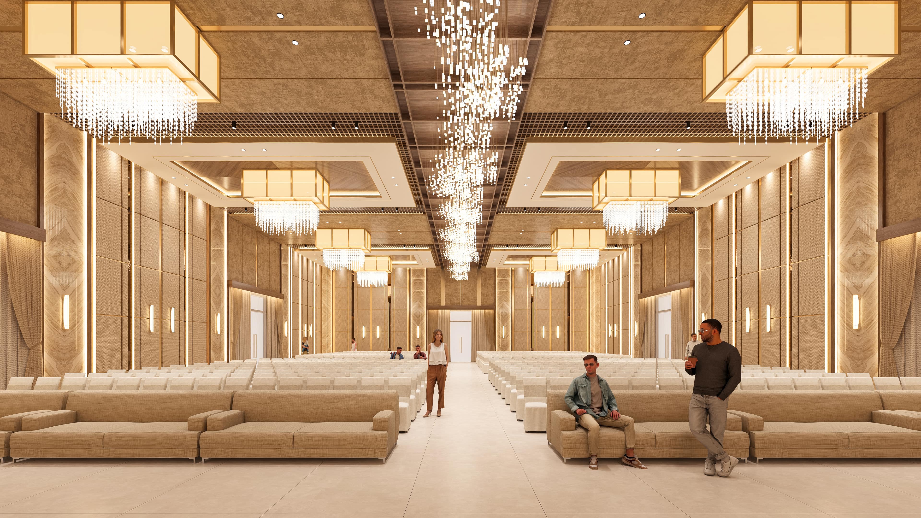 A grand venue envisioned for celebration and memorable moments, visualized by Realarch Studio to reflect its elegance and festive spirit.